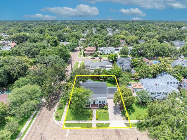 624 Richmond St, Orlando, FL 32806 - aerial view of residential area with property parcel outlined