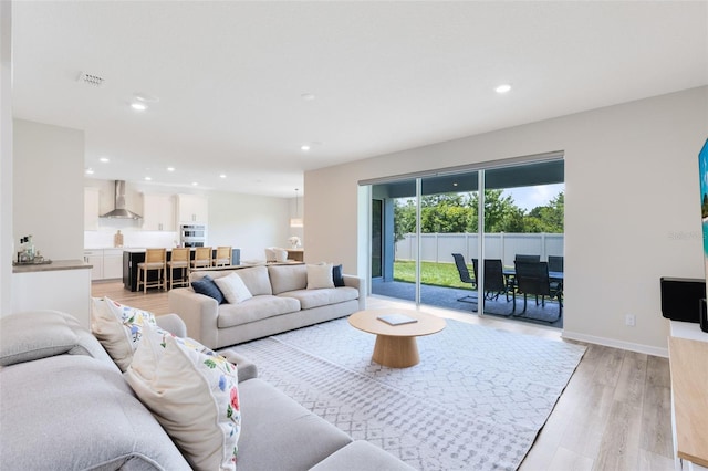 5677 Cedar Chase Dr, Saint Cloud, FL 34771 - living area featuring recessed lighting and light wood-type flooring
