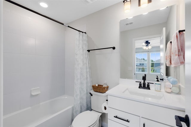 5677 Cedar Chase Dr, Saint Cloud, FL 34771 - full bath with vanity and shower / bathtub combination with curtain