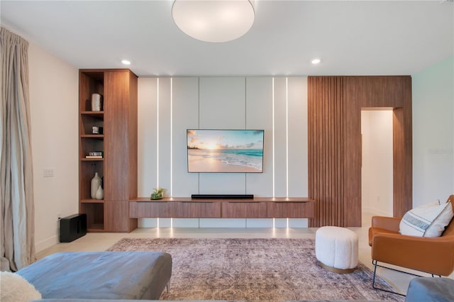 14189 Larkspur Lake Dr, Winter Garden, FL 34787 - living area featuring built in shelves and recessed lighting