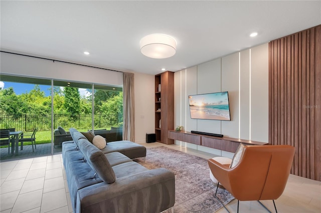 14189 Larkspur Lake Dr, Winter Garden, FL 34787 - living area featuring light tile patterned flooring and recessed lighting