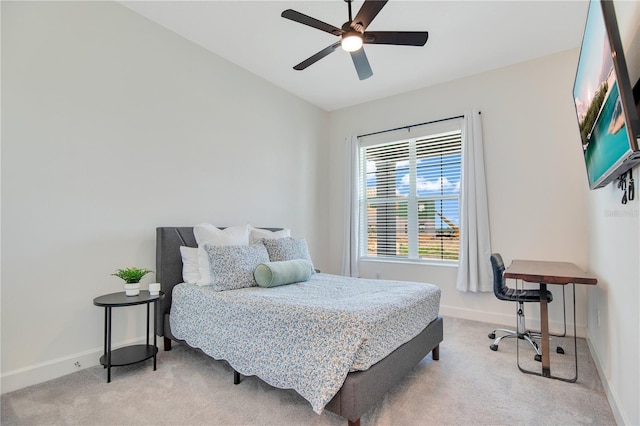14189 Larkspur Lake Dr, Winter Garden, FL 34787 - bedroom featuring light carpet and ceiling fan