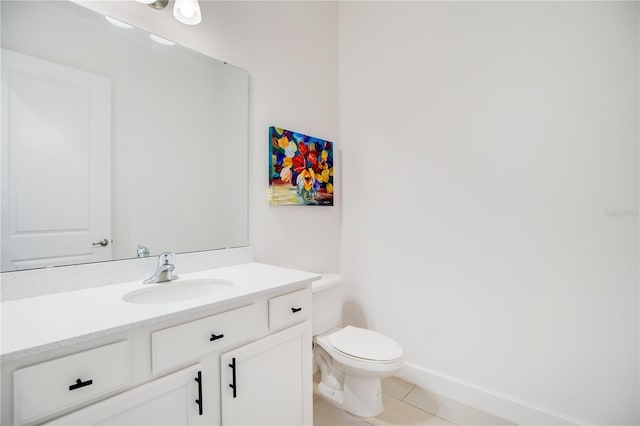 14189 Larkspur Lake Dr, Winter Garden, FL 34787 - half bathroom with tile patterned flooring and vanity