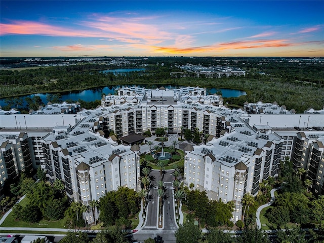 14501 Grove Resort Ave Unit 3239, Winter Garden, FL 34787 - aerial view at dusk of a view of apartment building / complex and a water view