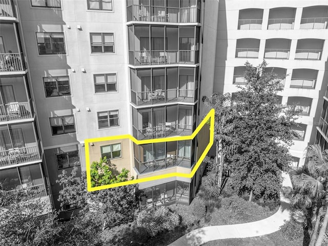 14501 Grove Resort Ave Unit 3239, Winter Garden, FL 34787 - aerial view of property's location with apartment complex and property parcel outlined