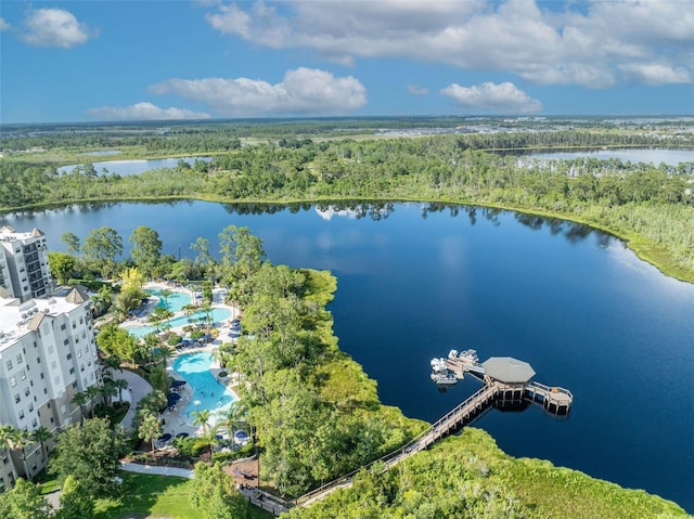 14501 Grove Resort Ave Unit 3239, Winter Garden, FL 34787 - aerial view of a forest and a nearby body of water