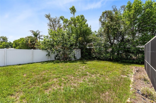 1736 Saxon Blvd, Deltona, FL 32725 - fenced backyard featuring a shed