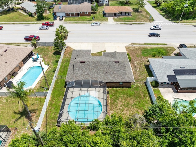 1736 Saxon Blvd, Deltona, FL 32725 - aerial view of residential area with a pool