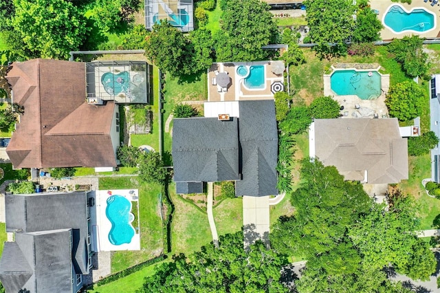 991 Hawthorne Cove Ct, Ocoee, FL 34761 - aerial view of property and surrounding area featuring a pool