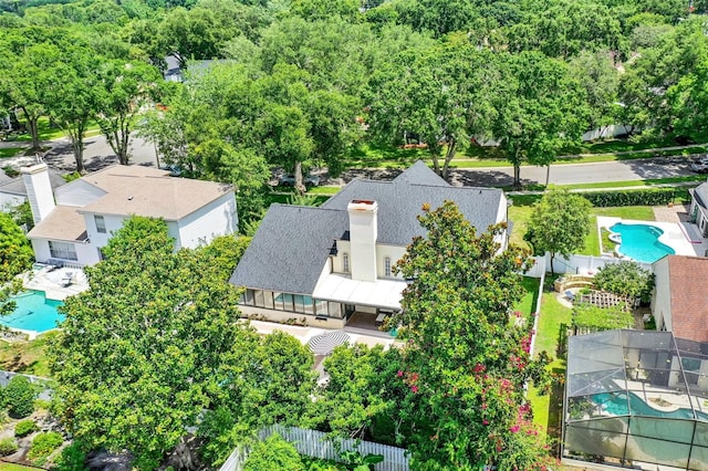 991 Hawthorne Cove Ct, Ocoee, FL 34761 - bird's eye view of a pool area