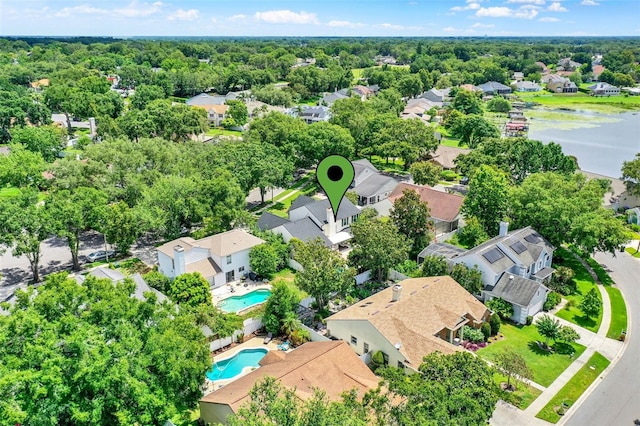 991 Hawthorne Cove Ct, Ocoee, FL 34761 - aerial view of residential area with a pool