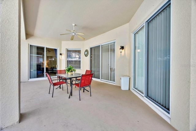 3954 Old Dunn Rd, Apopka, FL 32712 - view of patio / terrace featuring ceiling fan and outdoor dining space