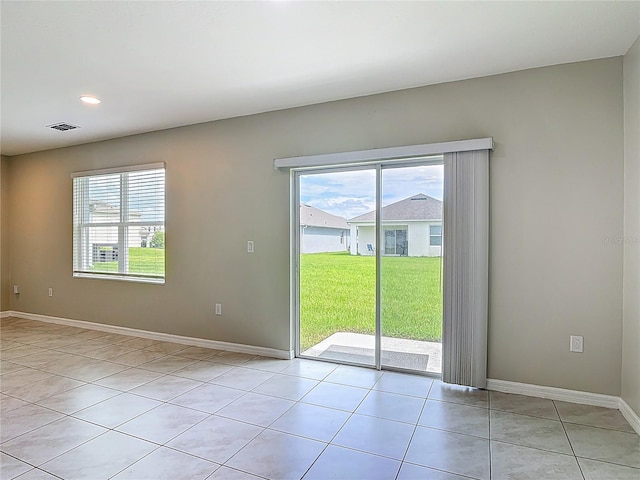 3975 Silverstream Ter, Sanford, FL 32771 - spare room with light tile patterned floors and recessed lighting