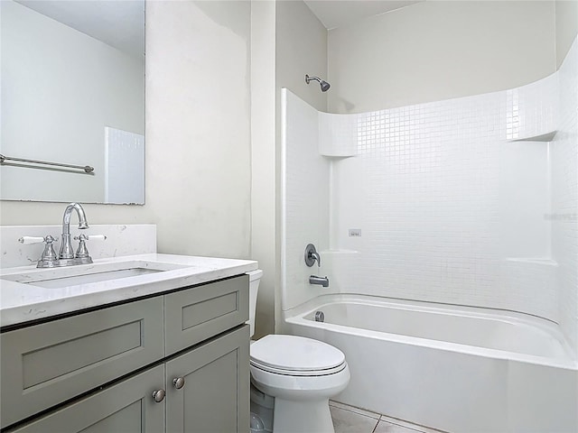 3975 Silverstream Ter, Sanford, FL 32771 - bathroom featuring vanity, shower / bath combination, and tile patterned flooring