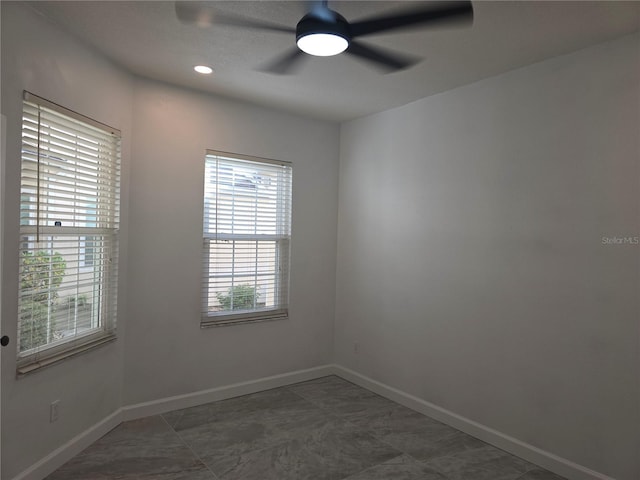 3030 Clubview Dr Unit Ge, Orlando, FL 32822 - spare room featuring a ceiling fan and recessed lighting