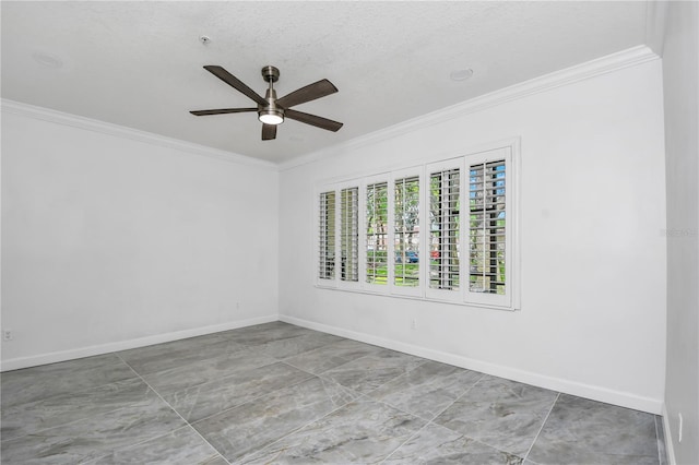 3030 Clubview Dr Unit Ge, Orlando, FL 32822 - unfurnished room with crown molding, a ceiling fan, and fire sprinkler in ceiling