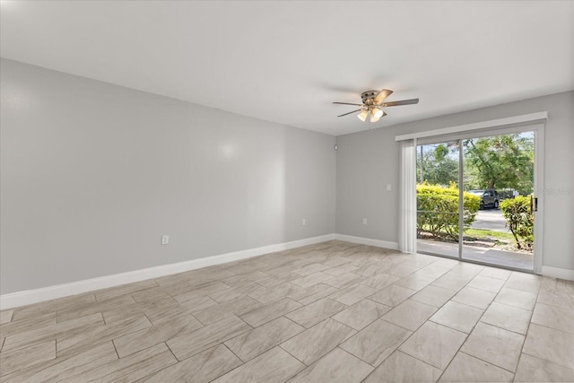 1924 Lake Atriums Cir Unit 52, Orlando, FL 32839 - empty room with a ceiling fan and baseboards