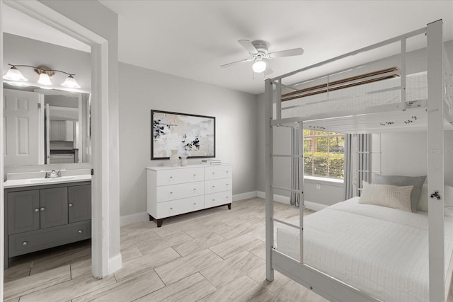 1924 Lake Atriums Cir Unit 52, Orlando, FL 32839 - bedroom featuring connected bathroom and ceiling fan