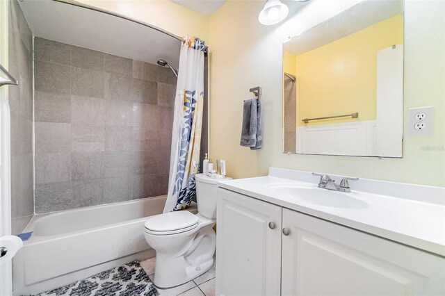 236 Longhorn Dr, Apopka, FL 32712 - full bathroom with vanity, shower / bath combo, and tile patterned floors