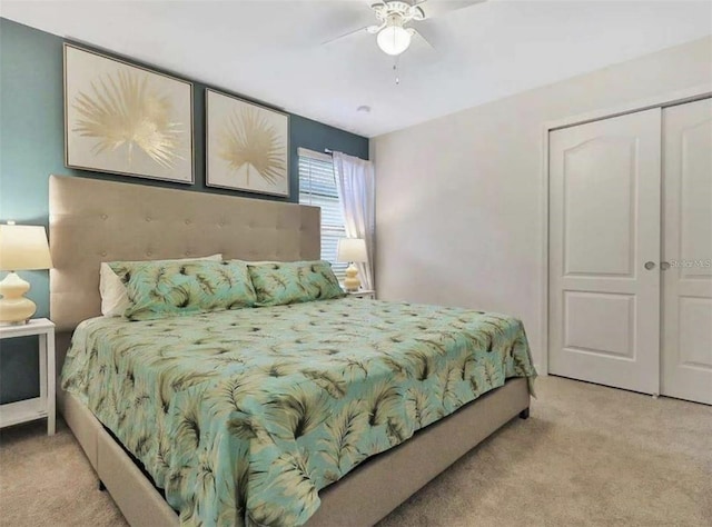 1606 Lima Ave, Kissimmee, FL 34747 - carpeted bedroom featuring a ceiling fan