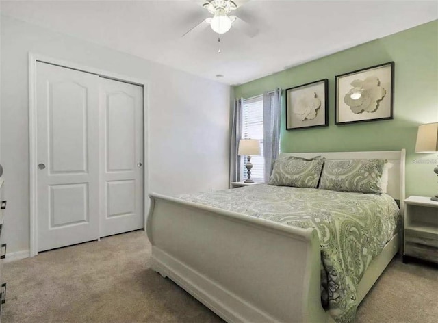 1606 Lima Ave, Kissimmee, FL 34747 - carpeted bedroom featuring ceiling fan and a closet