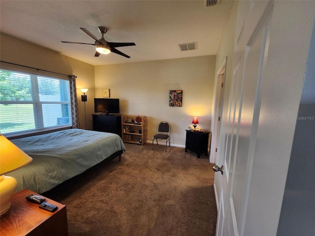3281 Chestnut Ridge Way, Orange Park, FL 32065 - carpeted bedroom with baseboards and a ceiling fan