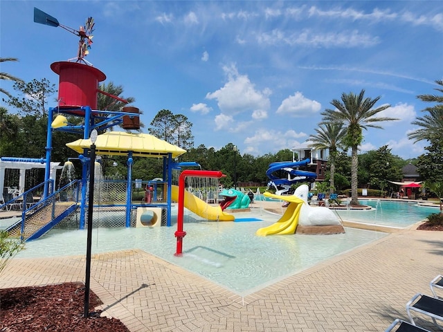 3281 Chestnut Ridge Way, Orange Park, FL 32065 - community jungle gym featuring a water play area and a community pool