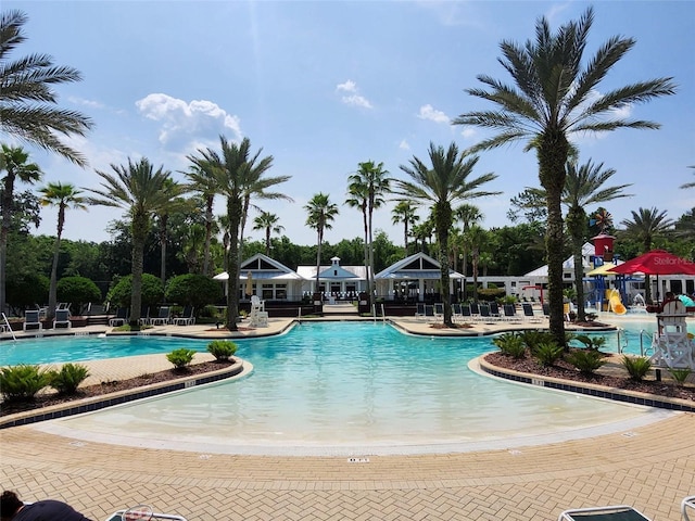 3281 Chestnut Ridge Way, Orange Park, FL 32065 - community pool featuring a patio