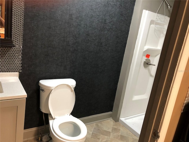 1910 NW 13th Pl, Ocala, FL 34475 - bathroom featuring vanity and a shower stall