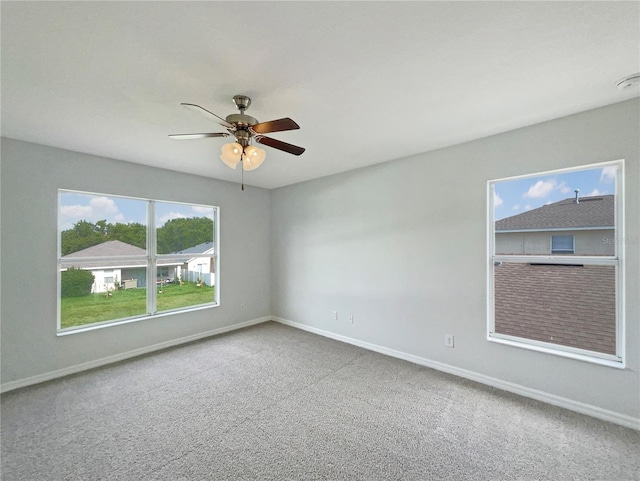 10429 Avelar Ridge Dr, Riverview, FL 33578 - carpeted empty room featuring baseboards and ceiling fan