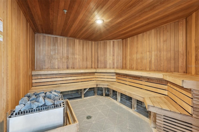 4650 Links Village Dr Unit B103, Ponce Inlet, FL 32127 - relaxing sauna / steam room featuring wooden walls and wooden ceiling