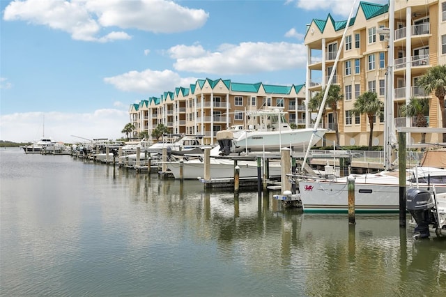 4650 Links Village Dr Unit B103, Ponce Inlet, FL 32127 - dock area with a water view
