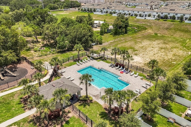 827 Grandin St, Davenport, FL 33837 - aerial view of a pool