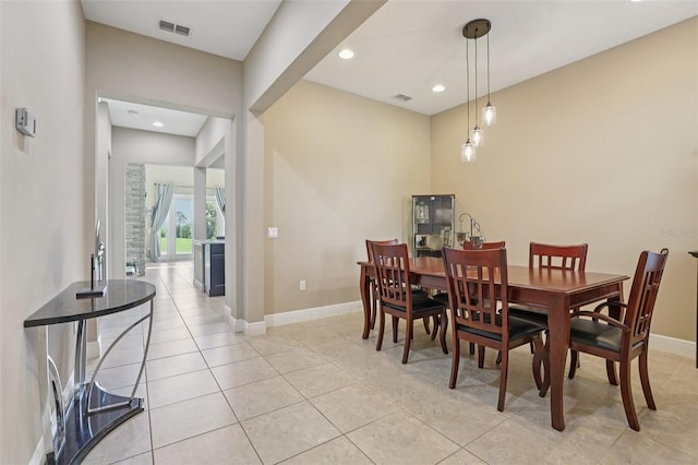 9207 Busaco Park Way, Winter Garden, FL 34787 - dining space featuring light tile patterned flooring and recessed lighting