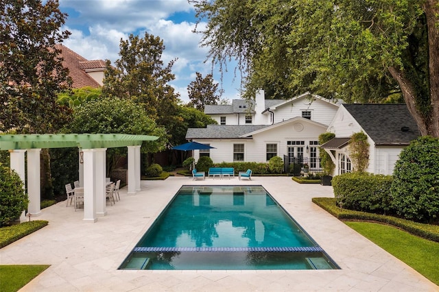 1011 Lake Davis Dr, Orlando, FL 32806 - view of swimming pool with a patio, an outdoor living space, a pool with connected hot tub, and outdoor dining area