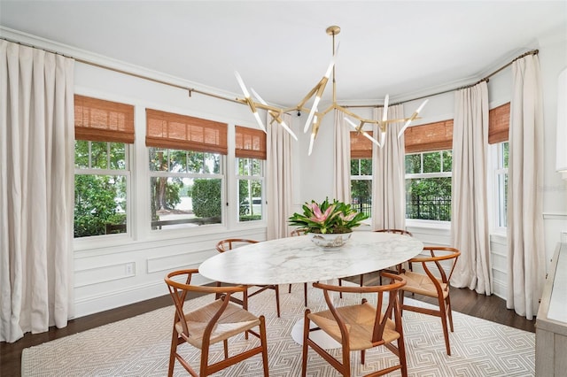 1011 Lake Davis Dr, Orlando, FL 32806 - dining space featuring dark wood-style floors