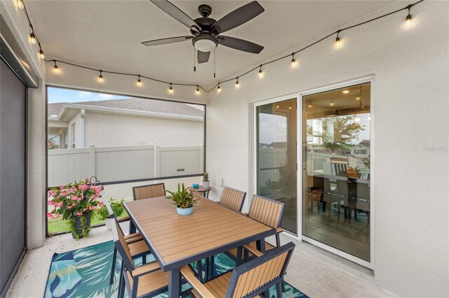 7603 Taormina Way, Clermont, FL 34714 - view of patio featuring ceiling fan