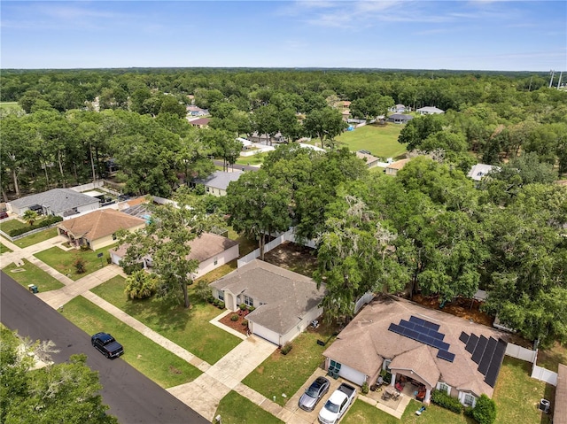 2823 NE 24th Pl, Ocala, FL 34470 - aerial view of residential area with a heavily wooded area