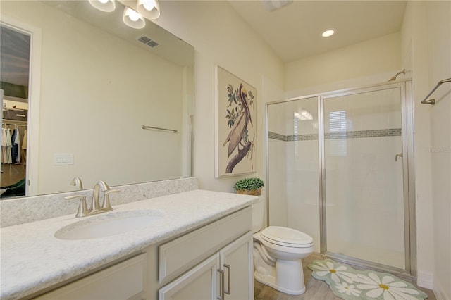1774 Pasture Loop, Oviedo, FL 32765 - full bathroom featuring vanity, a shower stall, and recessed lighting