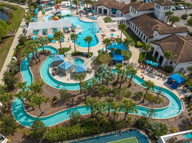 1909 Majorca Dr, Kissimmee, FL 34747 - aerial view of a pool area