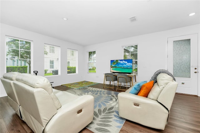 812 Benoi Dr, Davenport, FL 33896 - living room with healthy amount of natural light, wood finished floors, and recessed lighting