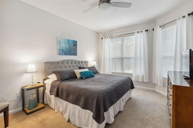 2616 Bowring St, Kissimmee, FL 34747 - bedroom featuring light carpet and ceiling fan