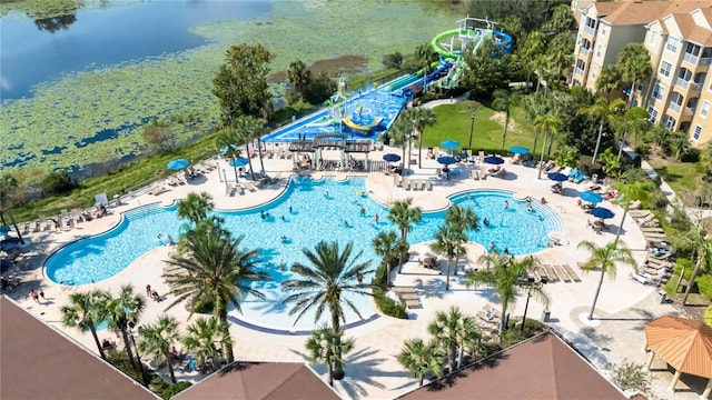 2616 Bowring St, Kissimmee, FL 34747 - drone / aerial view of a pool