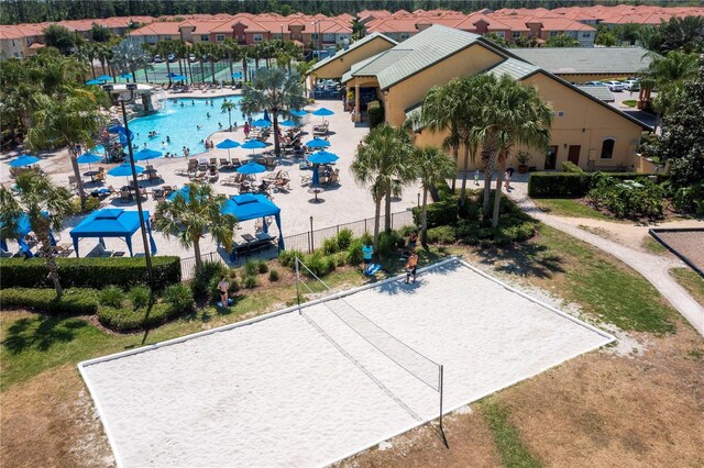 8940 Sugar Palm Rd, Kissimmee, FL 34747 - aerial view of residential area with a pool area