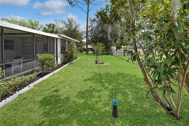 543 Silver Crse, Ocala, FL 34472 - view of yard with a sunroom