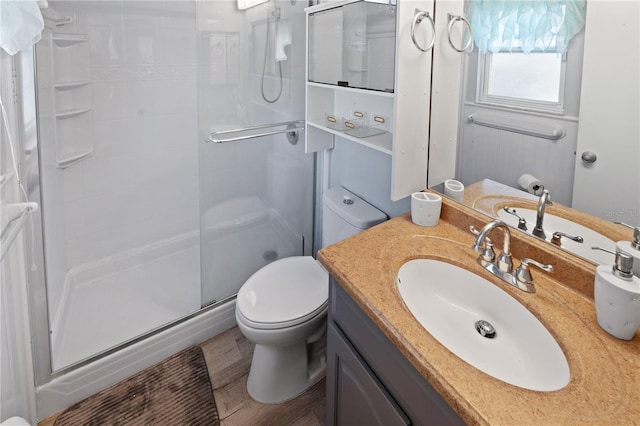 543 Silver Crse, Ocala, FL 34472 - bathroom featuring a shower stall and vanity