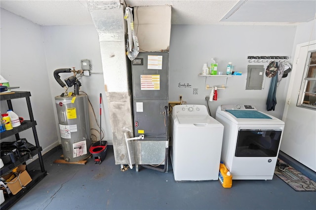 543 Silver Crse, Ocala, FL 34472 - washroom with independent washer and dryer, electric water heater, and electric panel