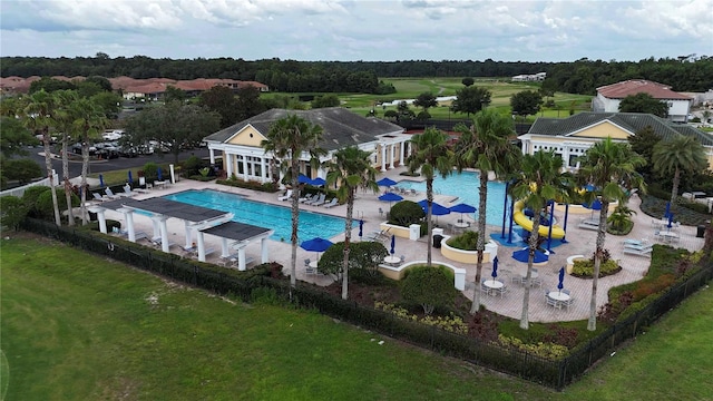530 Harriswood Ct, Davenport, FL 33837 - community pool featuring a patio