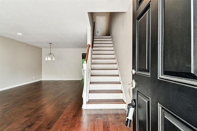 609 S Glen Ave Unit E, Tampa, FL 33609 - staircase featuring hardwood / wood-style floors and recessed lighting