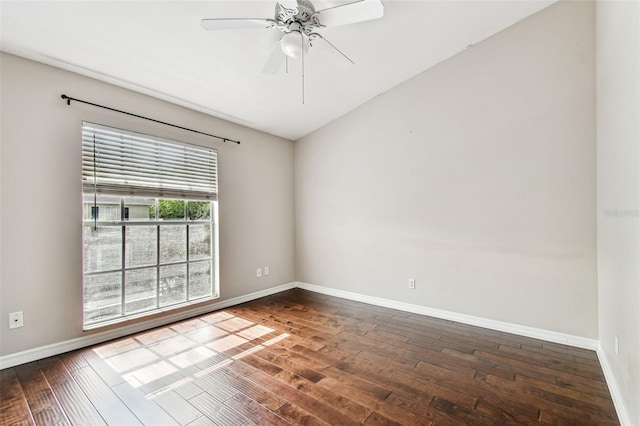 609 S Glen Ave Unit E, Tampa, FL 33609 - unfurnished room featuring hardwood / wood-style flooring and ceiling fan